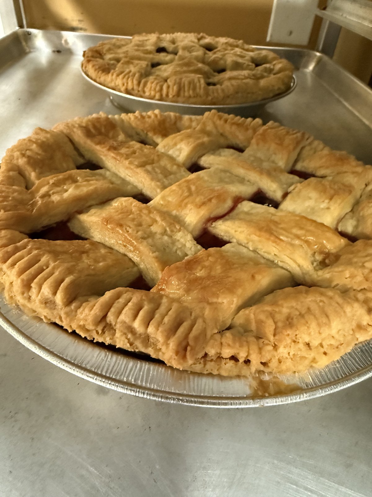 Freshly baked savory hand pies